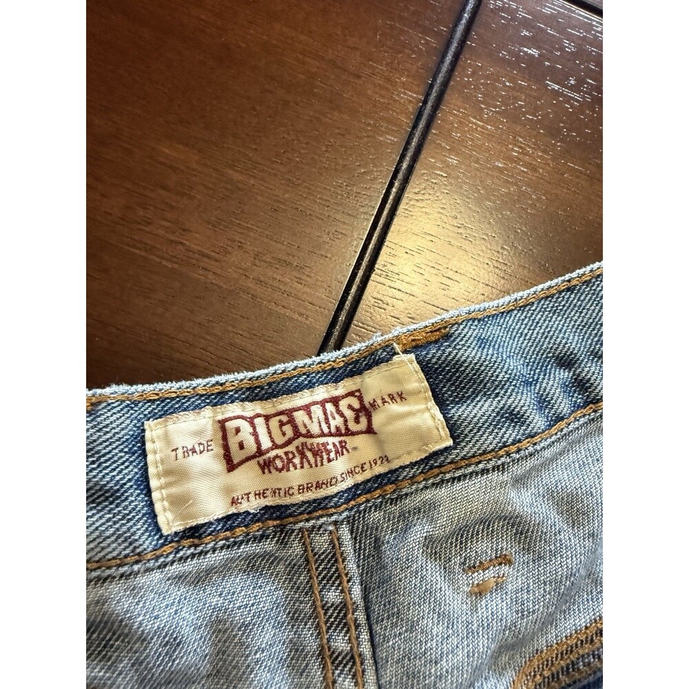 🔥Vintage Big Mac Jeans Mens 40x29 Painter Denim Workwear Work Y2K Excellent!! - Picture 2 of 5
